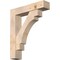 Ekena Millwork Merced Block Smooth Bracket w/ Offset Brace, Douglas Fir, 7 1/2"W x 34"D x 40"H BKT0806X34X40MRC05SDF - alternate 1